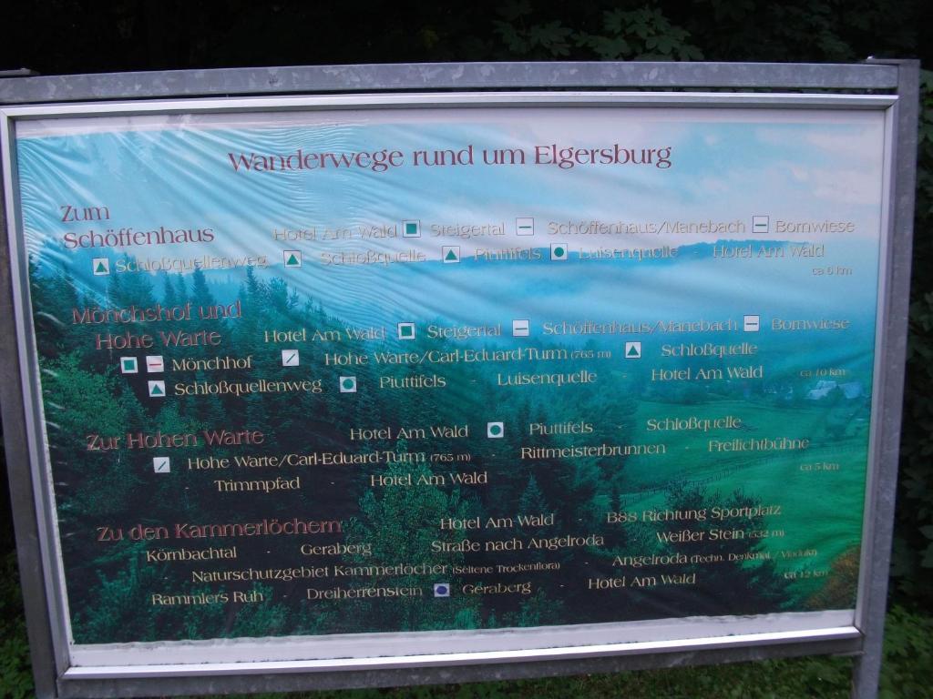 Hotel Am Wald -Garni- Elgersburg Exterior photo